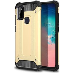 Mobigear Outdoor Samsung Galaxy M51 Hoesje Hardcase Backcover Shockproof - Goud