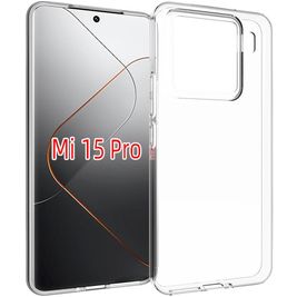 Mobigear Basics Doorzichtig Xiaomi 15 Pro Hoesje Flexibel TPU Backcover - Transparant