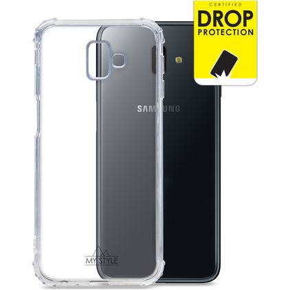 My Style Protective Flex Doorzichtig Samsung Galaxy J6 Plus Hoesje Flexibel TPU Backcover Shockproof - Transparant