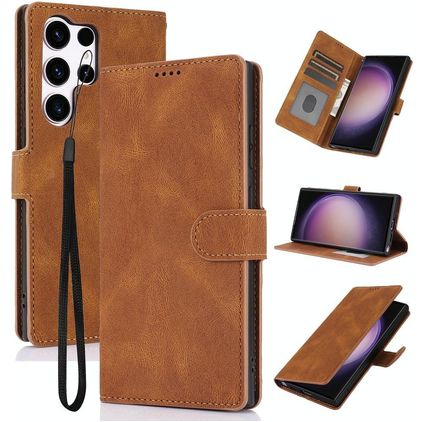 Mobigear Wallet Samsung Galaxy S26 Ultra Hoesje Bookcase Portemonnee - Bruin