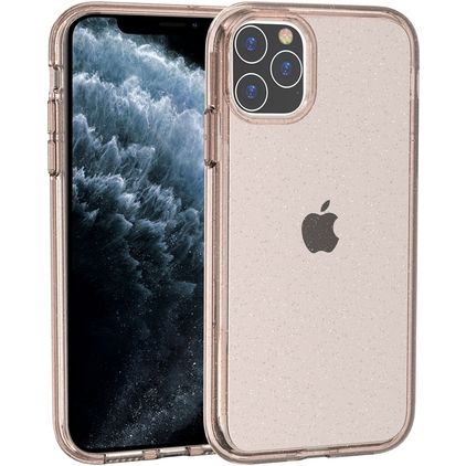 Mobigear Glitter iPhone 11 Pro Hoesje Hardcase Backcover Shockproof - Goud