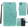 Mobigear Flowers iPhone 11 Pro Hoesje Bookcase Portemonnee - Turquoise