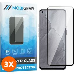 Mobigear Premium Realme GT Master Edition Glazen Screenprotector - Case Friendly - Zwart (3-Pack)