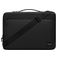 Gaston Luga Däsh Cushioned Briefcase Laptop Aktetas 16 inch Laptoptas + Handvat - Zwart