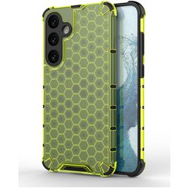 Mobigear Honeycomb Samsung Galaxy S24 Plus Hoesje Hardcase Backcover Shockproof - Groen
