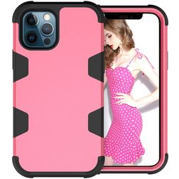 Mobigear Ultra Tough iPhone 12 Pro Max Hoesje Hardcase Backcover Shockproof - Magenta