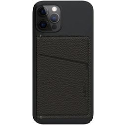 Nudient Magnet Thin Leren Pasjeshouder - 3 Pasjes - MagSafe Compatible - Ink Black