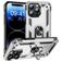 Mobigear Armor Ring iPhone 16 Pro Max Hoesje Hardcase Backcover Shockproof met Ringhouder - Zilver