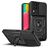 Mobigear Armor Ring Cam Slide Samsung Galaxy M53 Hoesje Hardcase Backcover Shockproof met Ringhouder - Zwart