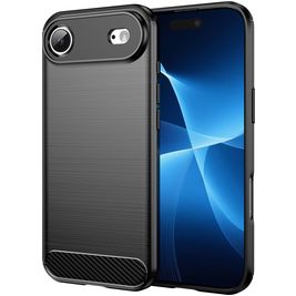 Mobigear Brushed Slim iPhone Air Hoesje Flexibel TPU Backcover - Zwart