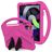 Mobigear AeroArmor iPad 10 (2022) Kinder Tablethoes met Handvat + Stylus Houder - Roze