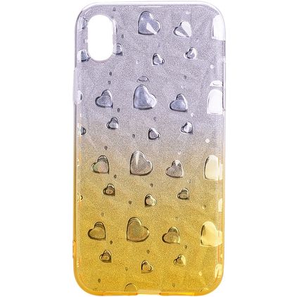 Mobigear Design iPhone XS Max Hoesje Flexibel TPU Backcover - Hearts