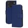 Mobiparts Wallet iPhone 17 Pro MagSafe Hoesje Echt Leer Bookcase Portemonnee - Blauw