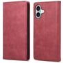 Mobigear Wallet iPhone 16 Hoesje Bookcase Portemonnee - Rood