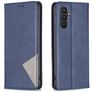 Mobigear Rhombus Slim Samsung Galaxy A24 Hoesje Bookcase - Blauw