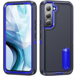 Mobigear Rugged Stand Samsung Galaxy S23 Hoesje Hardcase Backcover Shockproof met Standaard - Donkerblauw