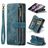 Caseme C30 Samsung Galaxy Z Fold 4 Hoesje Bookcase Portemonnee - Blauw
