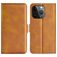 Mobigear Slim Magnet iPhone 15 Pro Max Hoesje Bookcase Portemonnee - Cognac