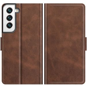Mobigear Slim Magnet Samsung Galaxy S22 Hoesje Bookcase Portemonnee - Bruin