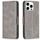 Mobigear Excellent iPhone 15 Pro Hoesje Bookcase Portemonnee - Grijs