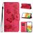 Mobigear Butterfly Samsung Galaxy A35 Hoesje Bookcase Portemonnee - Rood
