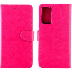 Mobigear Wallet OPPO Reno 6 Pro 5G Hoesje Bookcase Portemonnee - Magenta