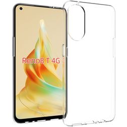 Mobigear Basics Doorzichtig OPPO Reno 8T 4G Hoesje Flexibel TPU Extra Dun Backcover - Transparant
