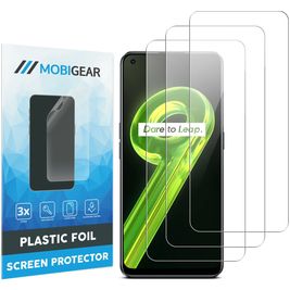 Mobigear Realme 9 4G Screenprotector Folie - Case Friendly (3-Pack)