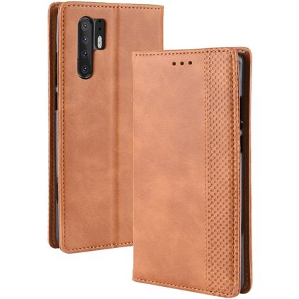 Mobigear Sensation Huawei P30 Pro Hoesje Bookcase Portemonnee - Cognac