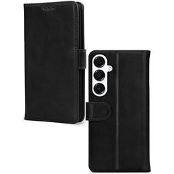 Mobilize Wallet Samsung Galaxy A16 Hoesje Echt Leer Bookcase Portemonnee - Zwart