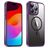 Valenta Trend iPhone 15 MagSafe Hoesje Hardcase Backcover - Transparant / Paars
