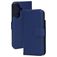 Mobiparts Samsung Galaxy A26 Hoesje Echt Leer Bookcase Portemonnee - Blauw