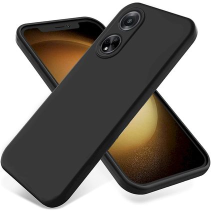 Mobigear Colors OPPO A98 Siliconen Hoesje Backcover - Zwart