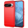 Mobigear Brushed Slim Google Pixel 9 Pro Hoesje Flexibel TPU Backcover - Rood