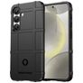 Mobigear Rugged Shield Samsung Galaxy S25 Hoesje Flexibel TPU Backcover Shockproof - Zwart