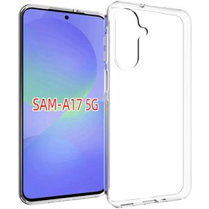 Mobigear Basics Doorzichtig Samsung Galaxy A17 Hoesje Flexibel TPU Backcover - Transparant