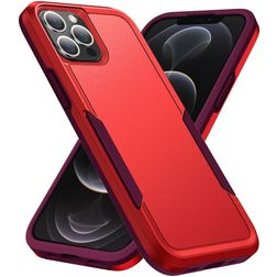 Mobigear Heavy Armor iPhone 14 Pro Max Hoesje Hardcase Backcover Shockproof - Rood