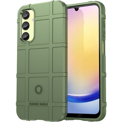 Mobigear Rugged Shield Samsung Galaxy A55 Hoesje Flexibel TPU Backcover Shockproof - Groen