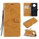 Mobigear Butterfly Xiaomi Mi 10T Lite Hoesje Bookcase Portemonnee - Cognac