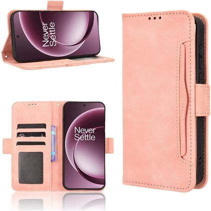 Mobigear Slide Wallet OnePlus 15 Hoesje Bookcase Portemonnee - Roze