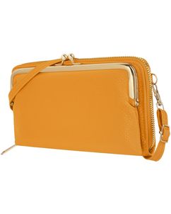 Antonio Fonzo Crossbody Clutch Snap Telefoontasje - Large - Geel