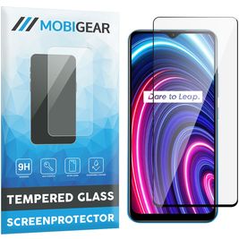 Mobigear Premium Realme C25Y Glazen Screenprotector - Case Friendly - Zwart