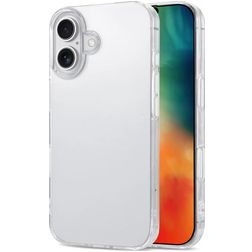 Mobigear Basics Doorzichtig iPhone 16 Hoesje Flexibel TPU Backcover - Transparant
