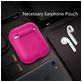 Mobigear Colors Apple AirPods 1 Hoesje Flexibel Siliconen - Magenta