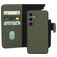 Mobiparts Samsung Galaxy S24 MagSafe Hoesje Echt Leer Uitneembare 2in1 Bookcase Portemonnee - Groen
