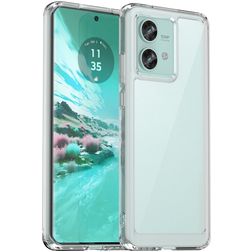 Mobigear Crystal Doorzichtig Motorola Edge 40 Neo Hoesje Hardcase Backcover - Transparant