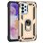 Mobigear Armor Ring Samsung Galaxy A23 Hoesje Hardcase Backcover Shockproof met Ringhouder - Goud
