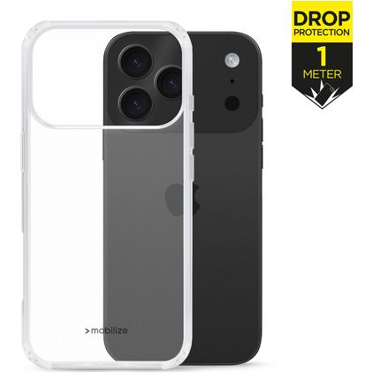 Mobilize Naked Protection Doorzichtig iPhone 17 Pro Max Hoesje Hardcase Backcover Shockproof - Transparant