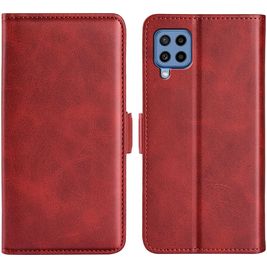Mobigear Slim Magnet Samsung Galaxy M22 Hoesje Bookcase Portemonnee - Rood