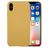Mobigear Colors iPhone X Siliconen Hoesje Backcover - Geel